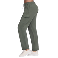 Skechers Womens Cargo Pants Slip-In Olive/Black