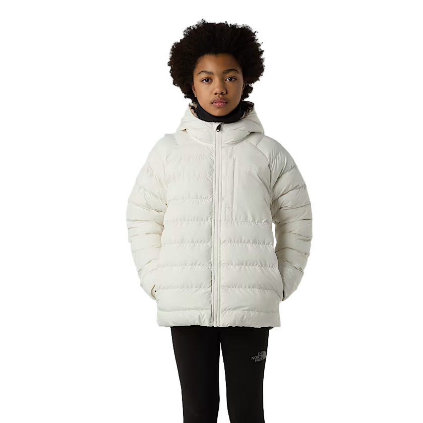 The North Face Girls Jacket Reversible Perrito White Dune