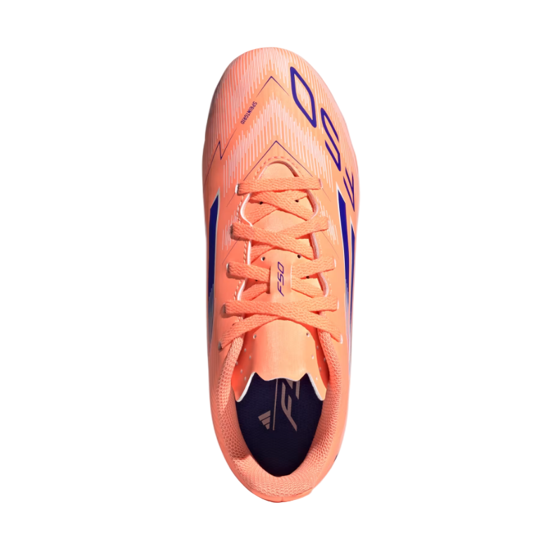 Adidas Junior Football Boot F50 Club FG/MG Beam Orange/Lucid Blue/Cloud White