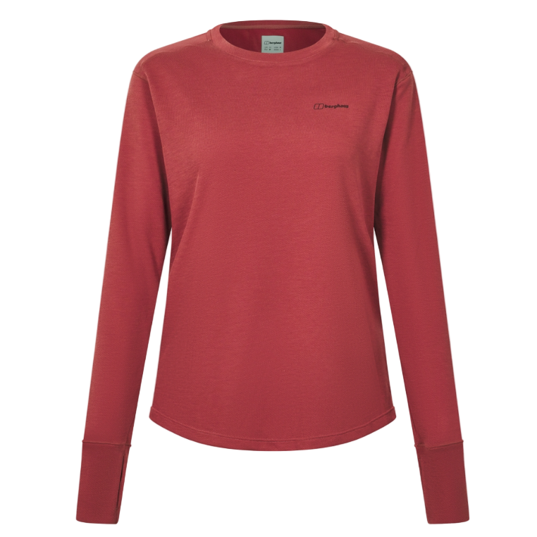 Berghaus women's red crew neck jumper