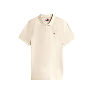Tommy Jeans Mens Slim Placket Polo Gulf Sand