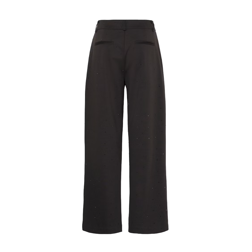 ICHI Womens IHKate Rhineshine Trousers Black