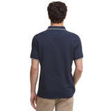 Barbour Mens Fielding Tailored Polo Shirt Navy