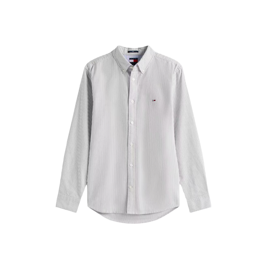 Tommy Jeans Mens Slim Oxford Shirt Nordic Iris/Stripes