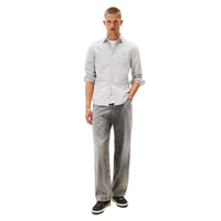Tommy Jeans Mens Slim Oxford Shirt Nordic Iris/Stripes