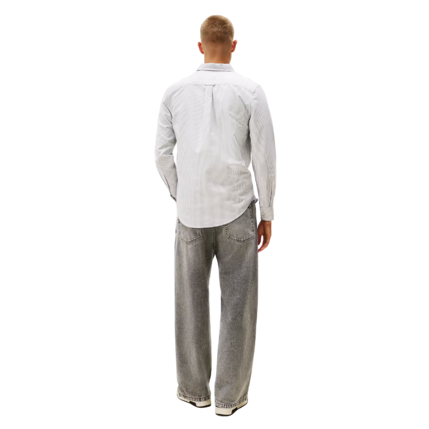 Tommy Jeans Mens Slim Oxford Shirt Nordic Iris/Stripes