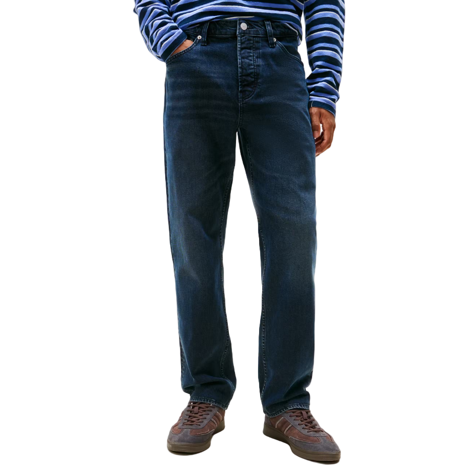 Tommy Jeans Mens Jeans Ryan Slim Straight Denim Blue Black