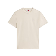 Tommy Jeans Mens T-Shirt Reg Badge Ext Ancient White