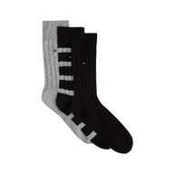 Tommy Hilfiger men's black cotton socks