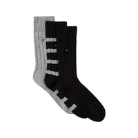 Tommy Hilfiger men's black cotton socks