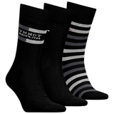 Tommy Hilfiger men's black cotton socks