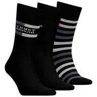 Tommy Hilfiger men's black cotton socks