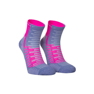 Ronhill women's pink and lilac mesh socks with elasticated
