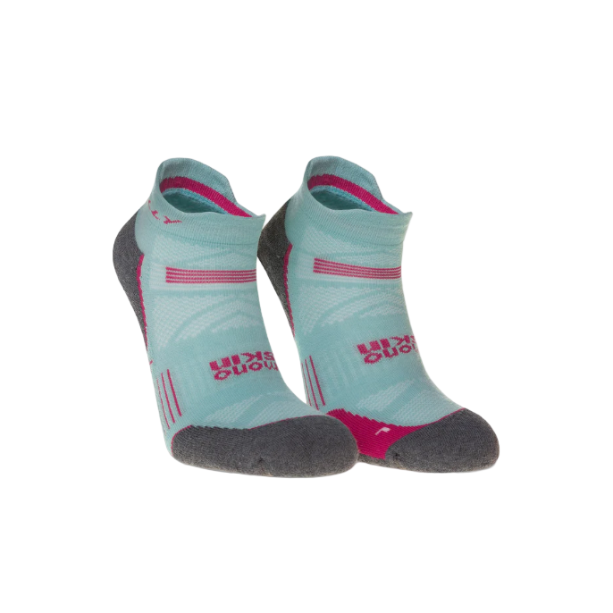 Ronhill Unisex Running Sock Aquamarine/Grey Marl
