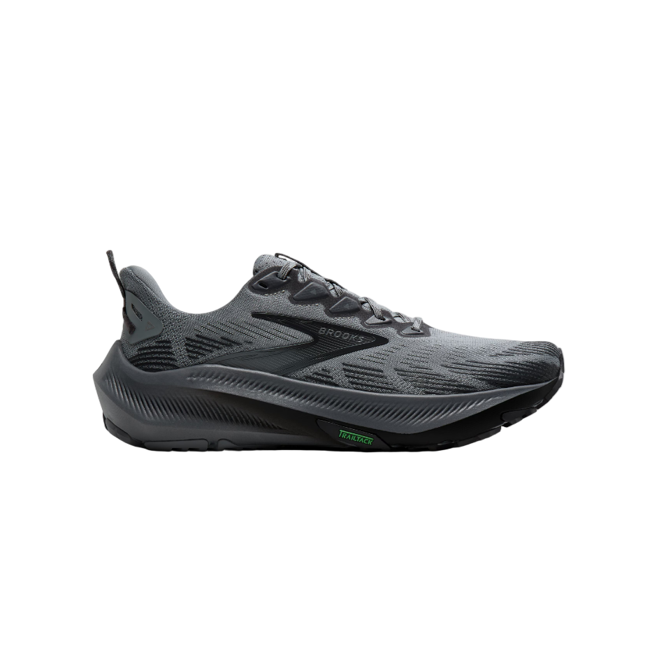 Brooks Mens Trainer Ghost Trail Gray/Gray/Blackened Pearl