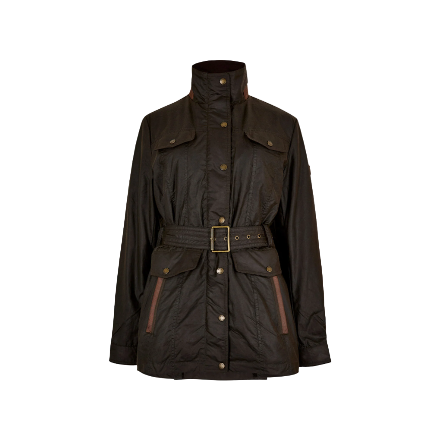 Dubarry Womens Gandon Wax Cotton Coat Verdigris