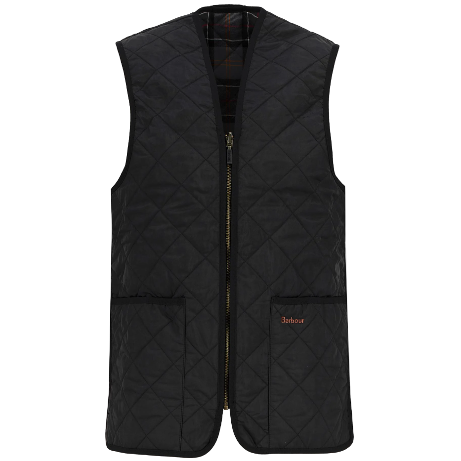 Barbour Mens Quilted Zip-In Liner Black