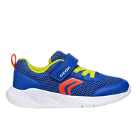 Geox boys' red mesh lace-up trainer