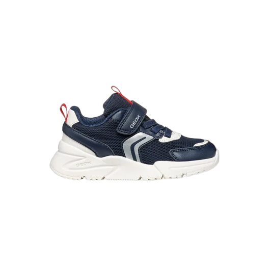 Geox Boys J Loftus Trainer J55MQB Navy/Red