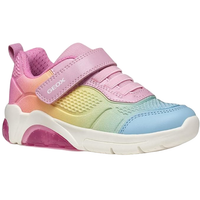 Geox Girls Fadinlight Trainer J46M4C Pink/Multi Colour