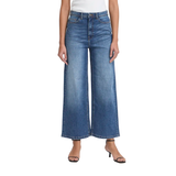 ICHI Womens Twiggy Cropped High Waist Jeans Medium Blue