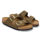 Birkenstock Womens Sandal Arizona BS Leo Khaki
