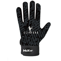 McKeever Clifford Adults Gaelic Gloves Black/Charcoal/White