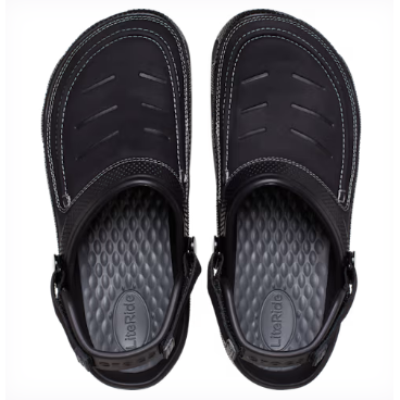 Crocs Mens Clog Yukon Vista II LiteRide Black/Slate Grey