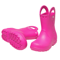 Crocs girls' pink boot