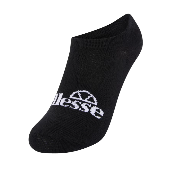 Ellesse Frimo unisex black no-show socks, three-pack