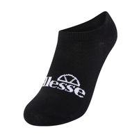 Ellesse Frimo unisex black no-show socks, three-pack