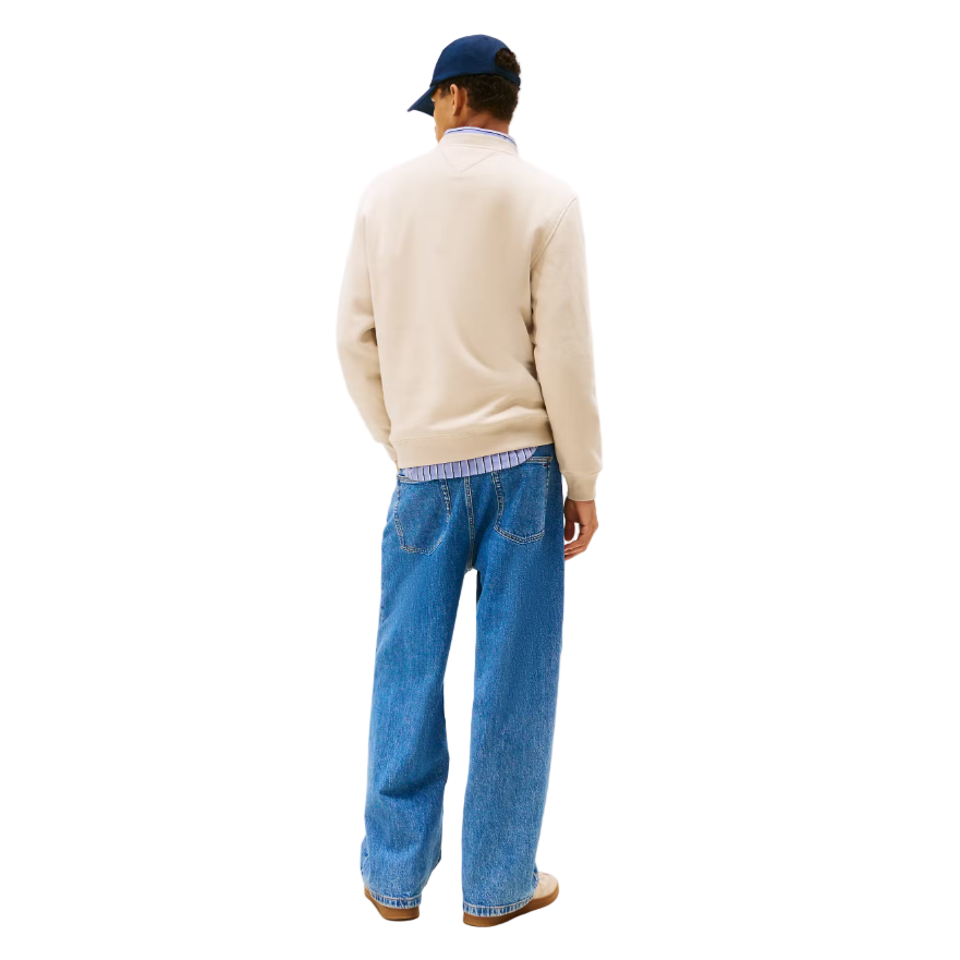 Tommy Jeans Mens Crew Sweatshirt Gulf Sand