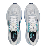 Brooks Mens Trainer Ghost 17 White/Beacon Blue/Ipanema