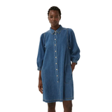 Part Two Womens Dress  Eleinar Medium Blue Denim