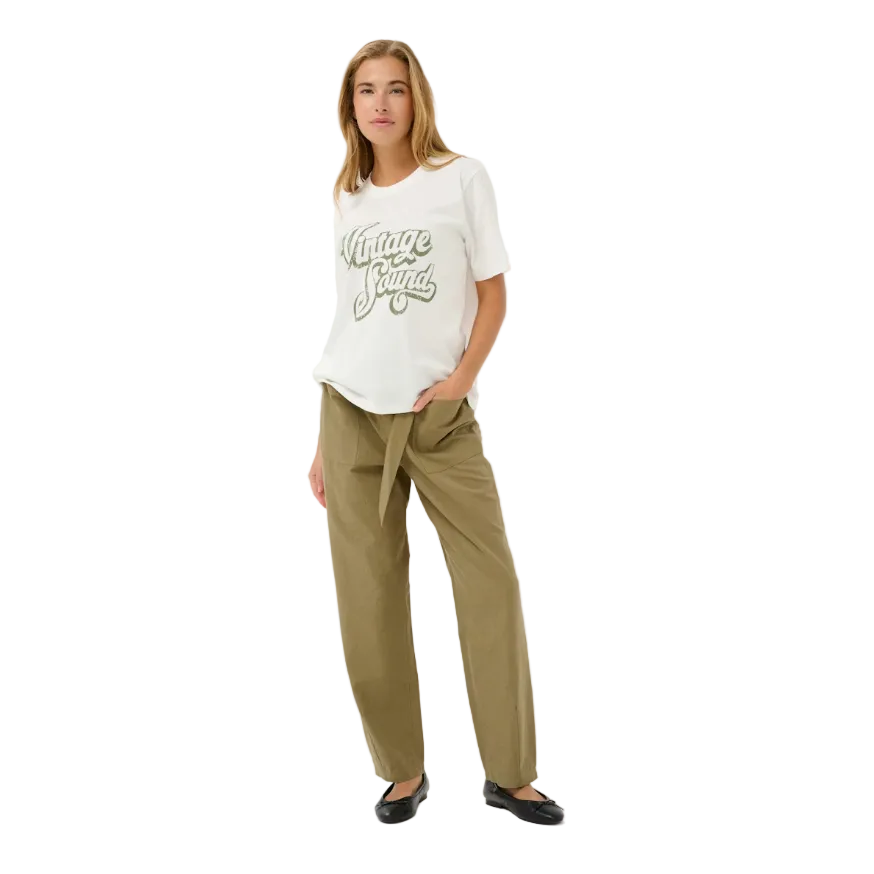 Kaffe Womens KAhella T-Shirt Chalk