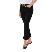Kaffe Womens KAriver Cropped Jeans Black Deep