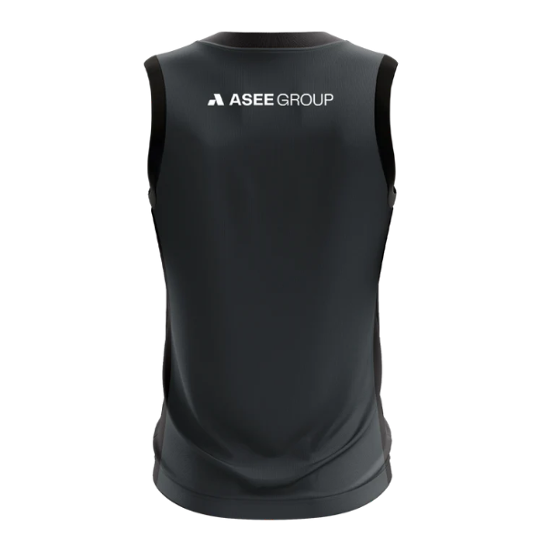 McKvr Armagh GAA Kids Sleeveless Jersey Charcoal