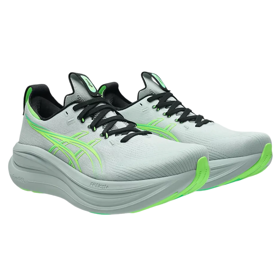 Asics Mens Gel Nimbus 28 Cold Moss/Illuminate Green