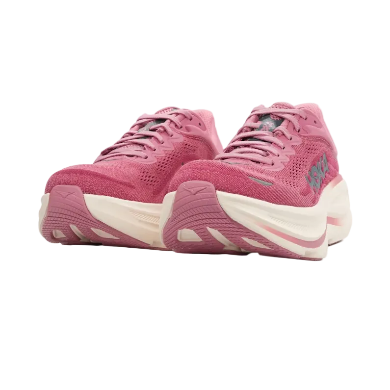 Hoka women's pink mesh trainer
