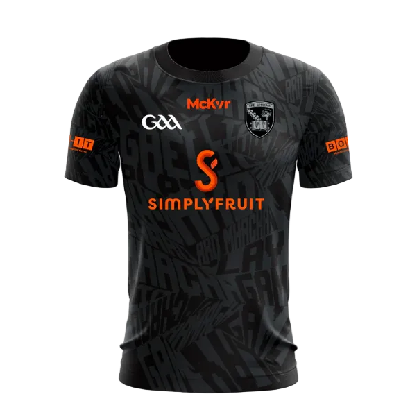 McKvr Armagh Edge Training Jersey Youth Black/Charcoal/Orange