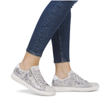 Rieker Womens Shoes N0900-90 Silver/Platinum