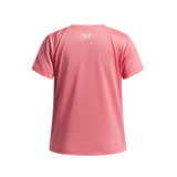 Under Armour Girls Tech 600 Tee Bittersweet Pink/White
