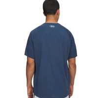 Under Armour Mens Tech Textured Short Sleeve Tee Blue/White