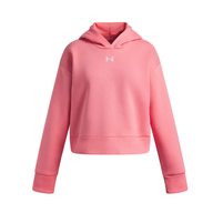 Under Armour Girls Crop Hoodie Bittersweet Pink/White