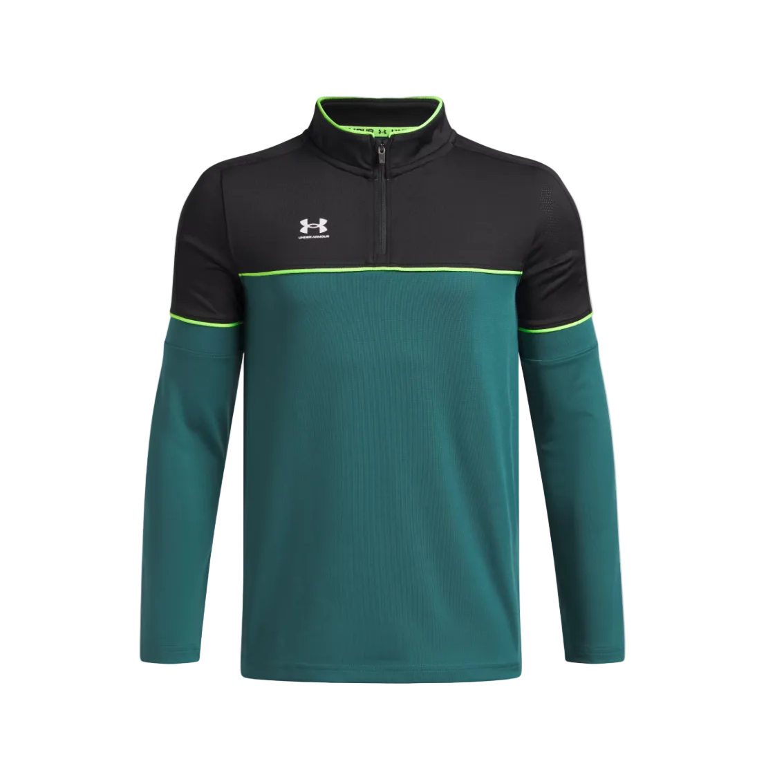 Under Armour Boys 1/4 Zip Rack Green/White
