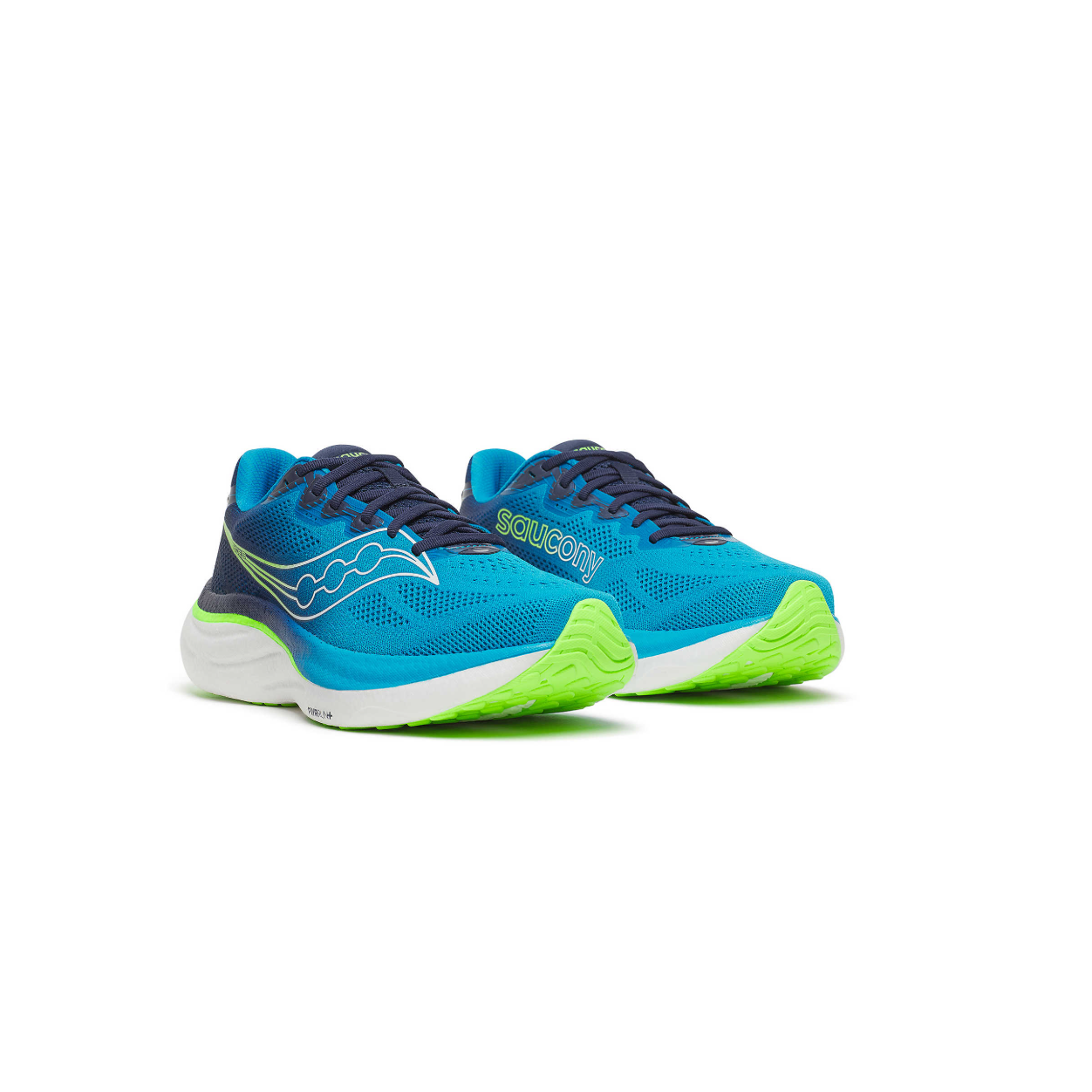 Saucony Mens Trainer Ride 19 Cobalt/Slime