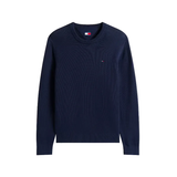 Tommy Jeans Mens Slim Sweater Dark Night Navy