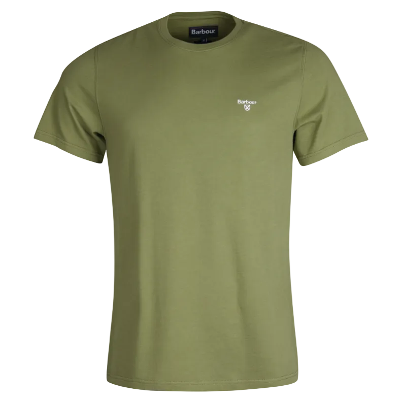 Barbour Mens Essential Sports T-Shirt Burnt Olive