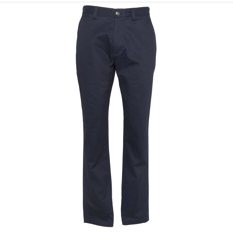 Barbour Mens Sueded Sateen Tailored Trousers Dark Navy