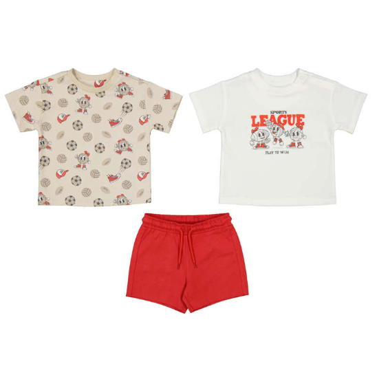 Mayoral Boys 3 Piece Set 1669 Tomato